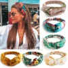 Boho Velvet Headband – Vintage Cross Turban for Everyday Style