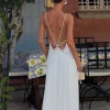 Brunch & Casual Deep V Maxi Dress with Hollow Waist – Beach Vacation & Resort Ready