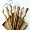 Vintage Green Sandalwood Hair Stick with Chinese Heritage Craftsmanship