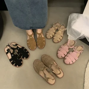 Retro Cage Roman Summer Sandals