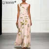Blooming Garden Floral Maxi Dress with Empire Waist – Romantic Wedding Guest & Summer Escape Style