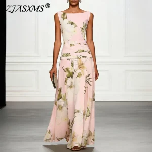 Blooming Garden Floral Maxi Dress with Empire Waist - Romantic Wedding Guest & Summer Escape Style