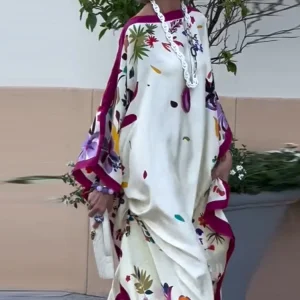 Floral Patchwork Maxi Dress with Lace Detail - Resort & Wedding Guest Boho Style