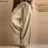 Boho Wide-Leg Pants with Lace Tassels – Drawstring Waist – Vacation & Summer Ready