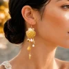 Mermaidcore Shell Pearl Tassel Earrings – Beach & Festival Statement Jewelry