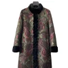 Embroidered Fur Trim Jacket – Luxe Winter Elegance