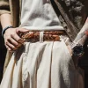 Vintage Woven Cowhide Leather Belt – Handcrafted Heritage Style