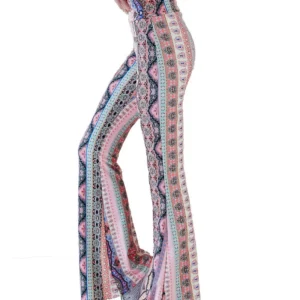 Boho Paisley Flare Pants - Buttery Soft Festival Style
