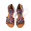 Boho Cross-Tied Gladiator Sandals – Beach & Festival Ready