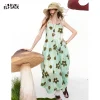 Brunch & Casual Floral Print Maxi Sundress – Coastal Getaways & Summer Weekends