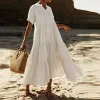 Plus Size Boho Maxi Dress with V Neck – Resort & Party Ready