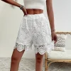 Boho Lace Crochet Shorts – Elastic Waist – Beach & Resort Style
