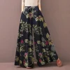 Sun-Drenched Floral Wide-Leg Boho Trousers – Resort & Summer Ready