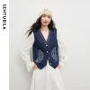 Vintage Embroidered Denim Vest with Lace Trim – Festival & Weekend Layering Essential