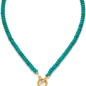 Chunky Turquoise Fish Pendant Necklace - Beach & Boho Summer Style