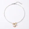 Boho Beaded Starfish Shell Choker Necklace – Beach Vacation Jewelry