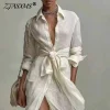 Boho Wrap Maxi Dress – Belted Split Hem Beach Style