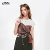 Boho Bandana Patchwork Tee – Knot Front Summer Festival & Coastal Ready