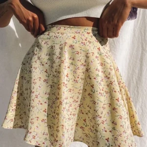 Boho Floral Mini Skirt with Pleated Ruffles - Beach & Party Ready