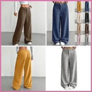 Boho Linen Look Palazzo Pants - Wide Leg Beach Essential